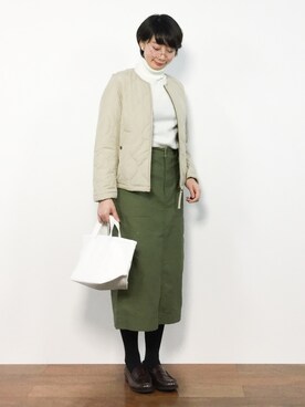 三由佳奈さん(レディース・160cm)の冬コーディネート