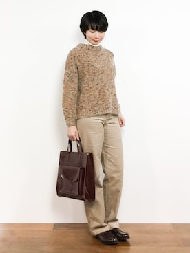 三由佳奈さん(レディース・160cm)の冬コーディネート