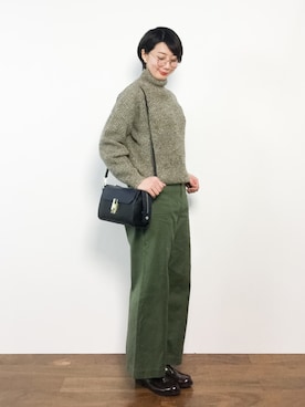 三由佳奈さん（レディース・160cm）の冬コーディネート