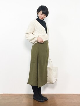 「着用商品は全てセール品です！」｜三由佳奈さん（レディース・160cm）の冬コーディネート
