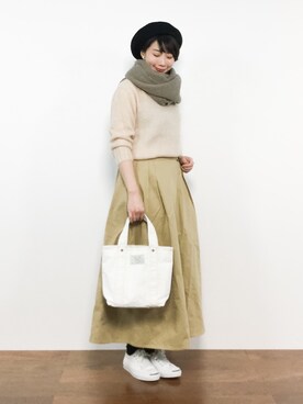 三由佳奈さん(レディース・160cm)の冬コーディネート
