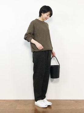 三由佳奈さん(レディース・160cm)の冬コーディネート