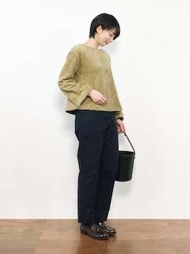 三由佳奈さん(レディース・160cm)の冬コーディネート