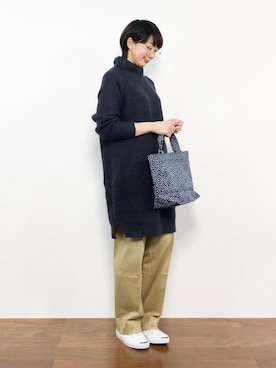 三由佳奈さん（レディース・160cm）の冬コーディネート