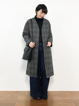 「着用商品は全てセール品です！」｜三由佳奈さん（レディース・160cm）の冬コーディネート