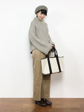 三由佳奈さん（レディース・160cm）の冬コーディネート