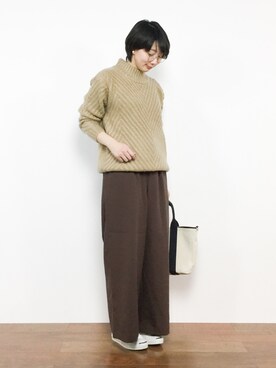「着用商品は全てセール品です！」｜三由佳奈さん（レディース・160cm）の冬コーディネート