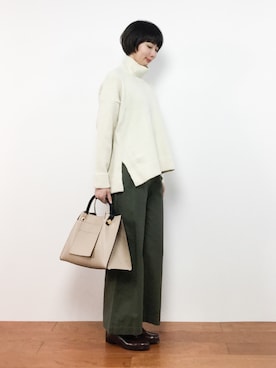 三由佳奈さん（レディース・160cm）の冬コーディネート