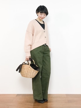 三由佳奈さん(レディース・160cm)の冬コーディネート