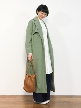 三由佳奈さん(レディース・160cm)の冬コーディネート