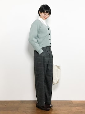 三由佳奈さん(レディース・160cm)の冬コーディネート