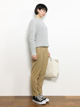 三由佳奈さん（レディース・160cm）の冬コーディネート