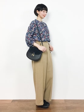 三由佳奈さん(レディース・160cm)の冬コーディネート