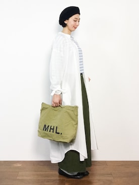 「note et silence （ノートエシロンス）のアイテム（ワンピース/ドレス）」を使った、三由佳奈さん（レディース・160cm）の冬コーディネート