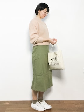 三由佳奈さん（レディース・160cm）の冬コーディネート