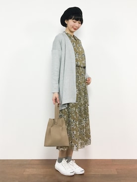 三由佳奈さん（レディース・160cm）の冬コーディネート