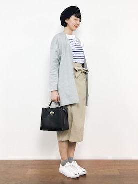 三由佳奈さん（レディース・160cm）の冬コーディネート