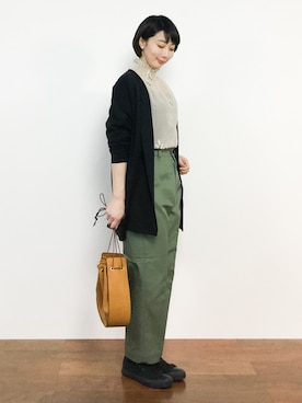 三由佳奈さん(レディース・160cm)の冬コーディネート