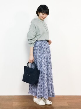 三由佳奈さん（レディース・160cm）の冬コーディネート