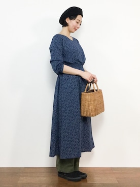 三由佳奈さん（レディース・160cm）の春コーディネート