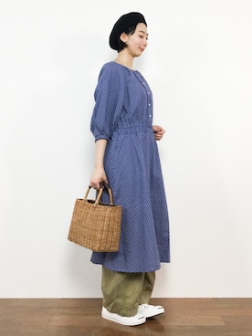 三由佳奈さん（レディース・160cm）の春コーディネート