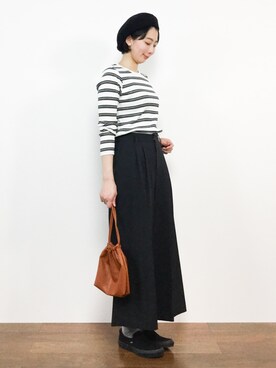 三由佳奈さん（レディース・160cm）の春コーディネート