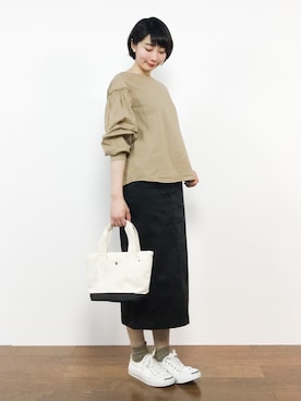 三由佳奈さん（レディース・160cm）の冬コーディネート