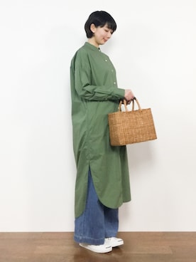 三由佳奈さん（レディース・160cm）の冬コーディネート