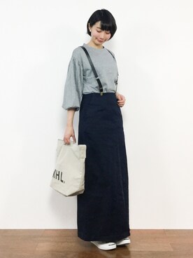 三由佳奈さん(レディース・160cm)の春コーディネート