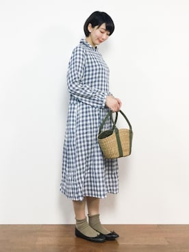 三由佳奈さん（レディース・160cm）の春コーディネート