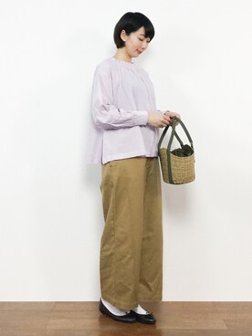 三由佳奈さん（レディース・160cm）の春コーディネート