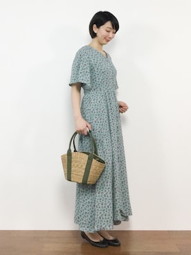 三由佳奈さん（レディース・160cm）の春コーディネート