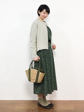 三由佳奈さん（レディース・160cm）の春コーディネート