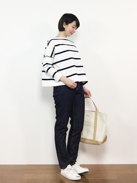 三由佳奈さん（レディース・160cm）の春コーディネート