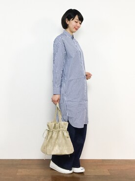 三由佳奈さん（レディース・160cm）の春コーディネート