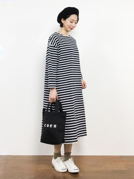 三由佳奈さん（レディース・160cm）の春コーディネート