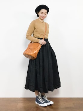 三由佳奈さん（レディース・160cm）の春コーディネート