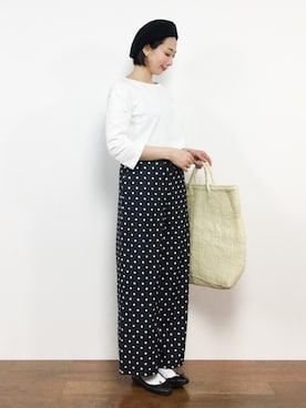 三由佳奈さん（レディース・160cm）の春コーディネート