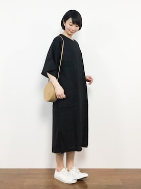 三由佳奈さん（レディース・160cm）の春コーディネート