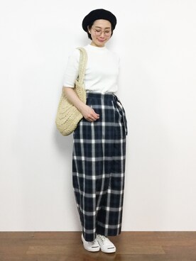 三由佳奈さん（レディース・160cm）の春コーディネート