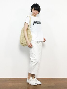 三由佳奈さん（レディース・160cm）の春コーディネート