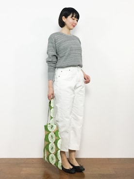 三由佳奈さん（レディース・160cm）の春コーディネート