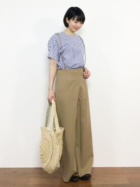 三由佳奈さん（レディース・160cm）の春コーディネート