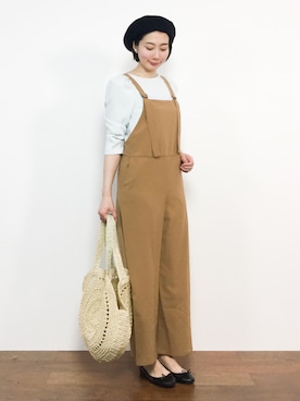 「La TOTALITE（ラトータリテ）のアイテム」を使った、三由佳奈さん（レディース・160cm）の春コーディネート