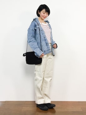 三由佳奈さん（レディース・160cm）の春コーディネート