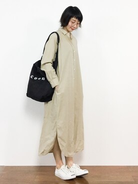 三由佳奈さん（レディース・160cm）の春コーディネート