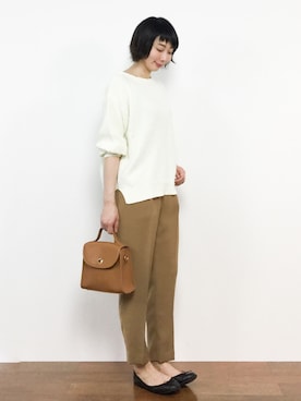 三由佳奈さん(レディース・160cm)の春コーディネート