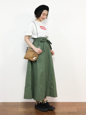 三由佳奈さん（レディース・160cm）の春コーディネート