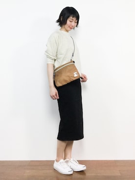 三由佳奈さん（レディース・160cm）の春コーディネート