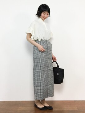 三由佳奈さん（レディース・160cm）の春コーディネート